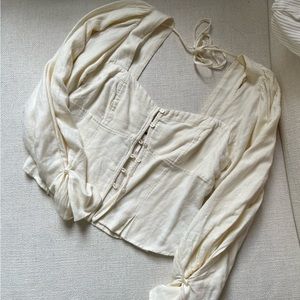 Free People Button Front Boho top